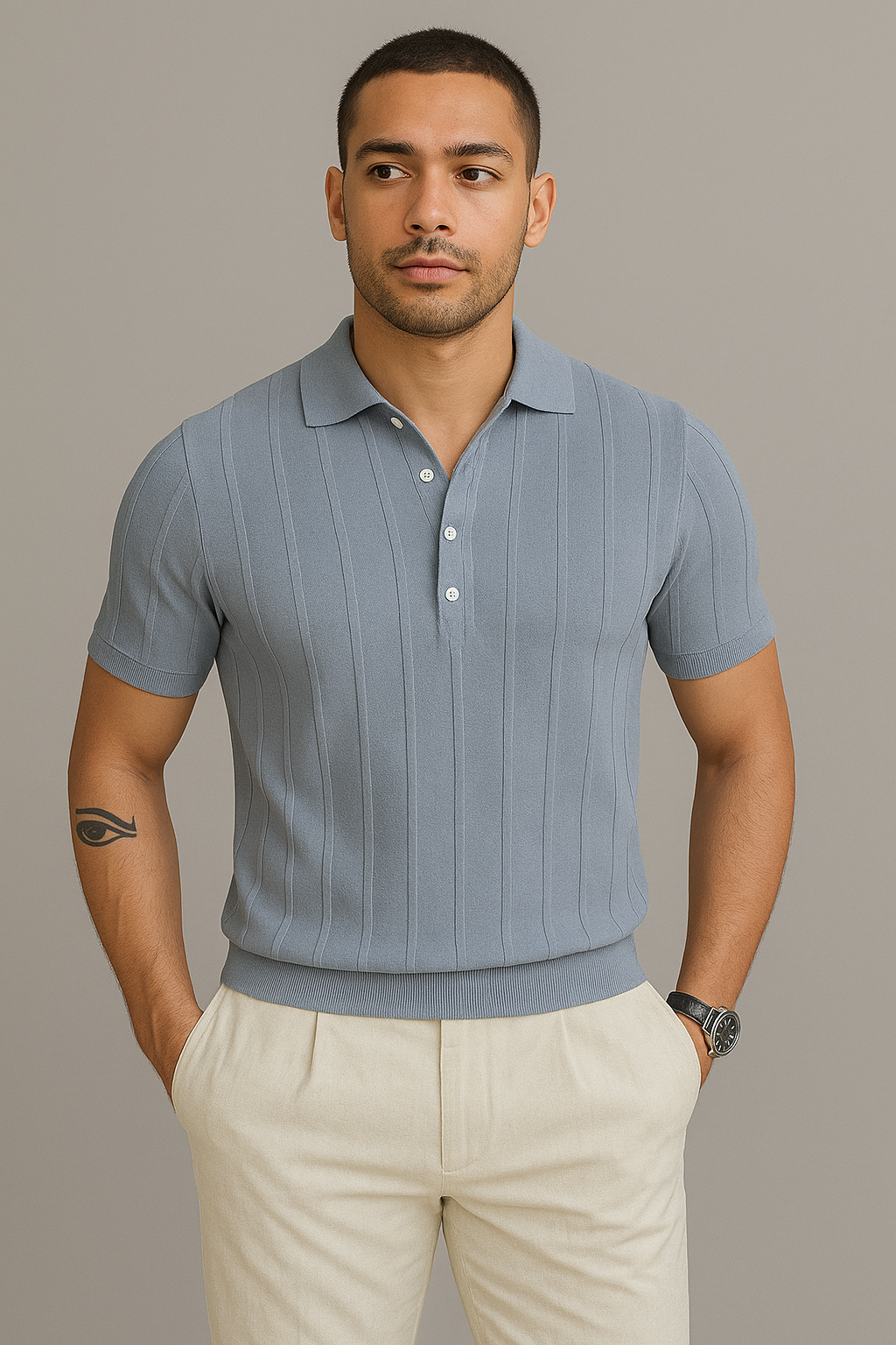 William Knitted Polo Shirt
