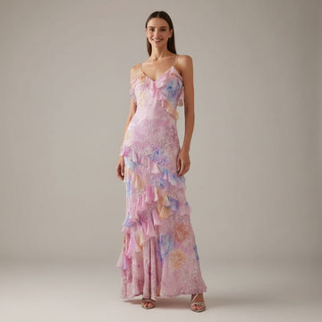 Sam Ruffled Long Dress