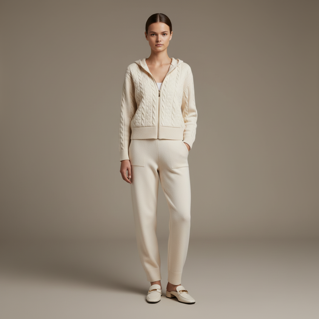 Arya Casual Jacquard Two Piece Set