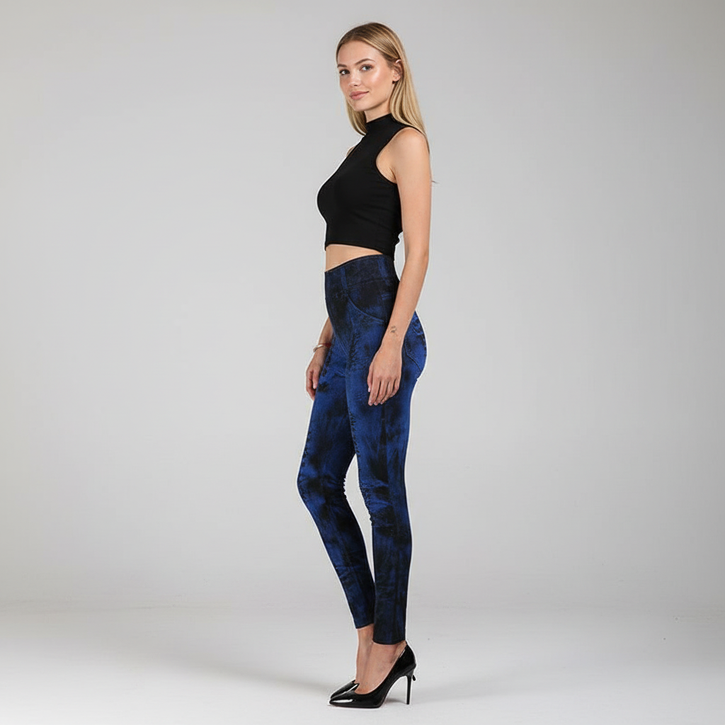 Roxy High Wasted Jeans Lookalike Leggings