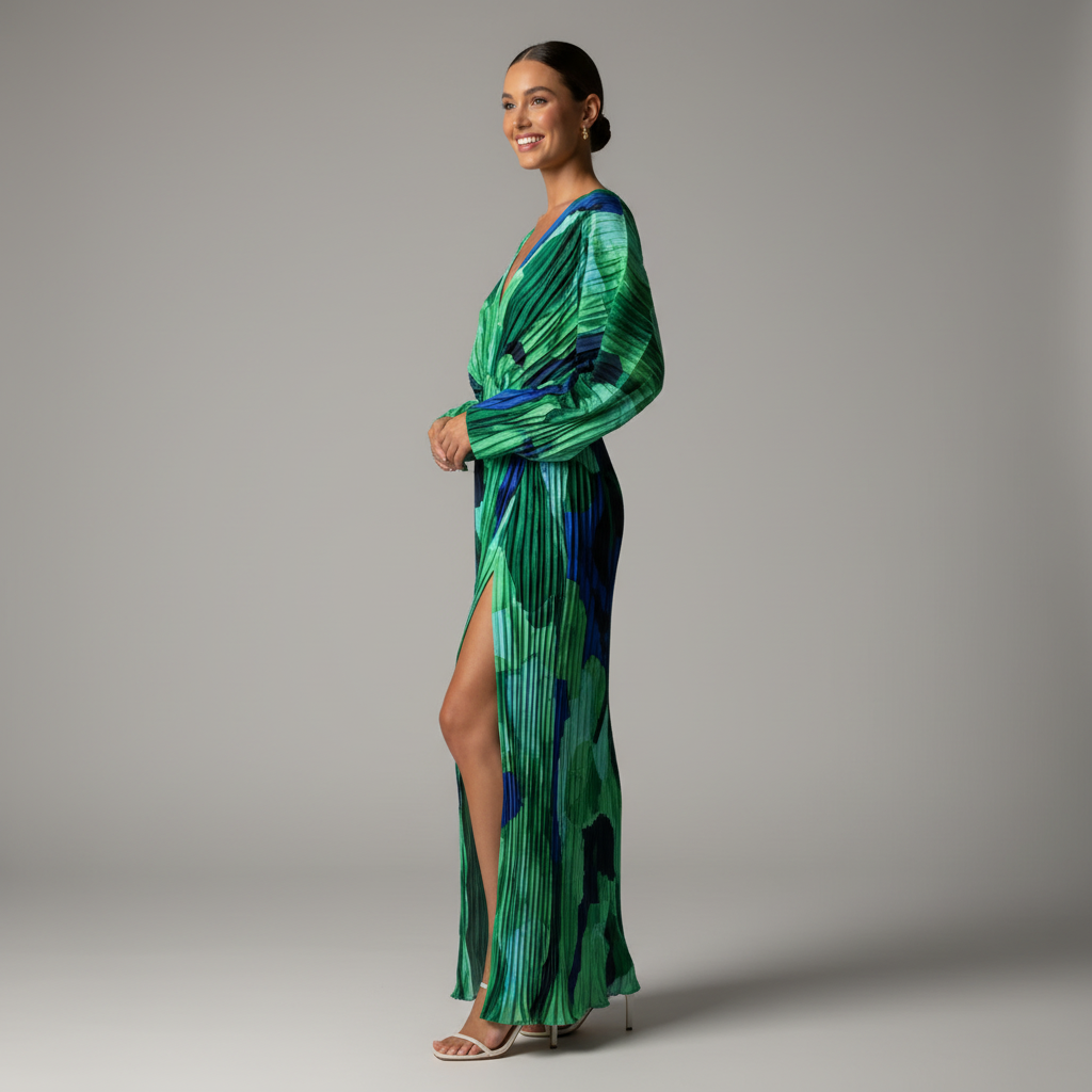 Samantha Elegant Printed Dress