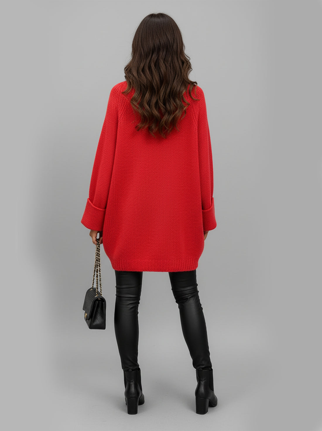 Minimalist Crew Neck Knit Sweater