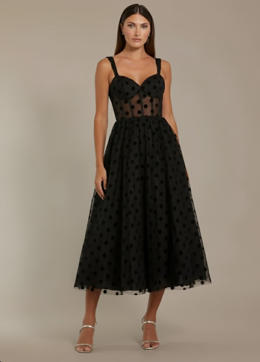 The Midnight Dots Tulle Dress
