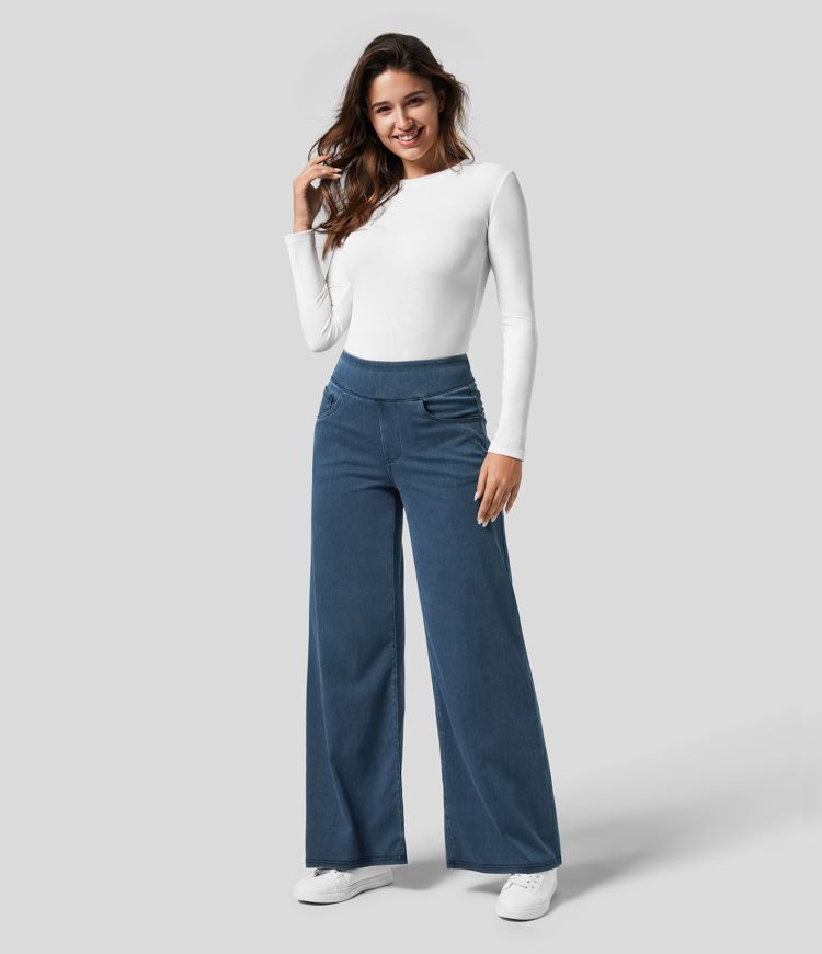 Refined Comfort High-Waist Trousers