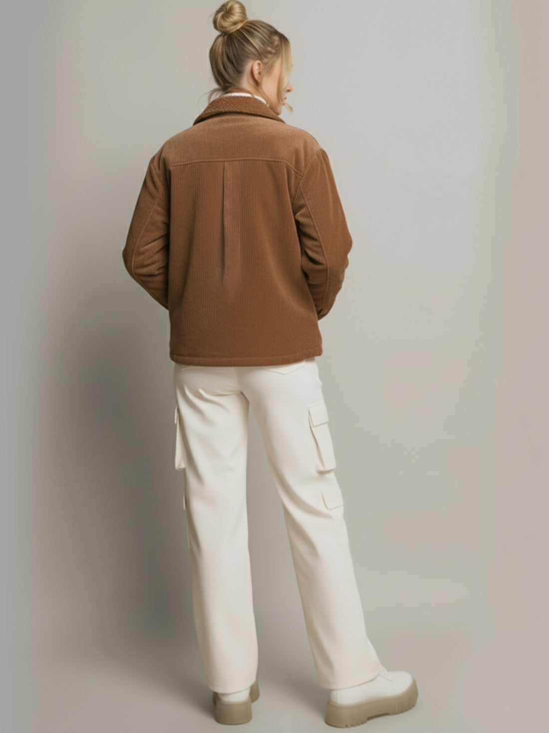 Liana Corduroy Button Up Jacket