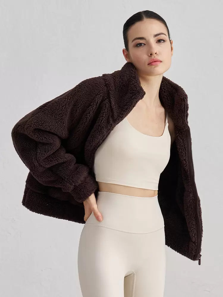 Cocoa Fleece Zip Jacket