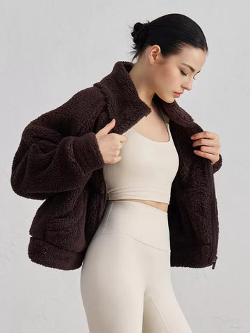 Cocoa Fleece Zip Jacket