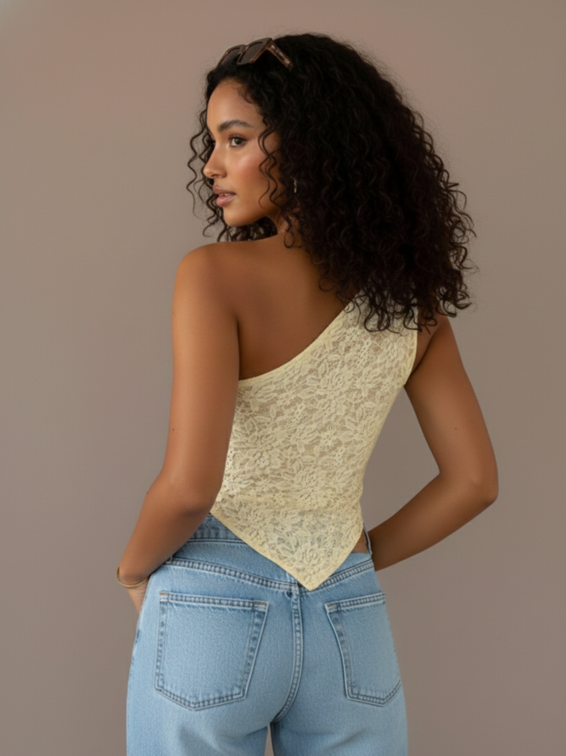 Jasmin Lace Summer Tie-Up Top