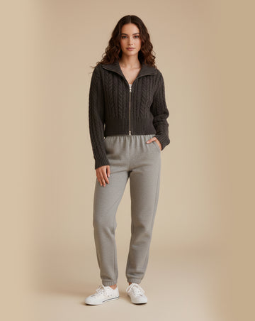 Luella Knitted Zip Sweater