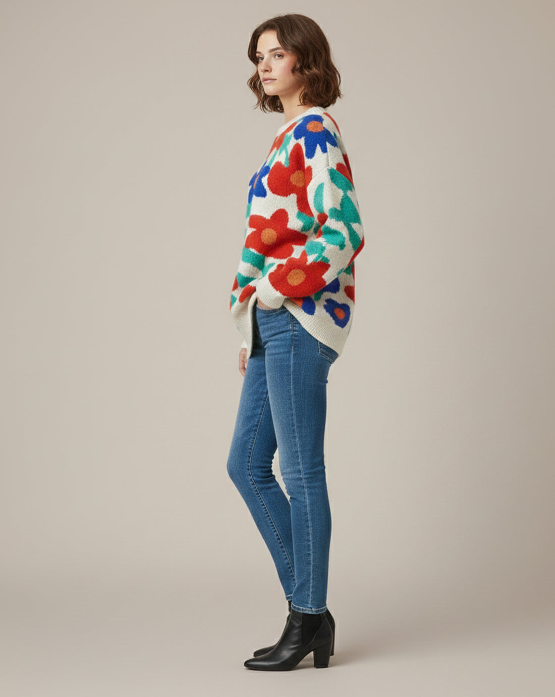 Devin Flower Sweater