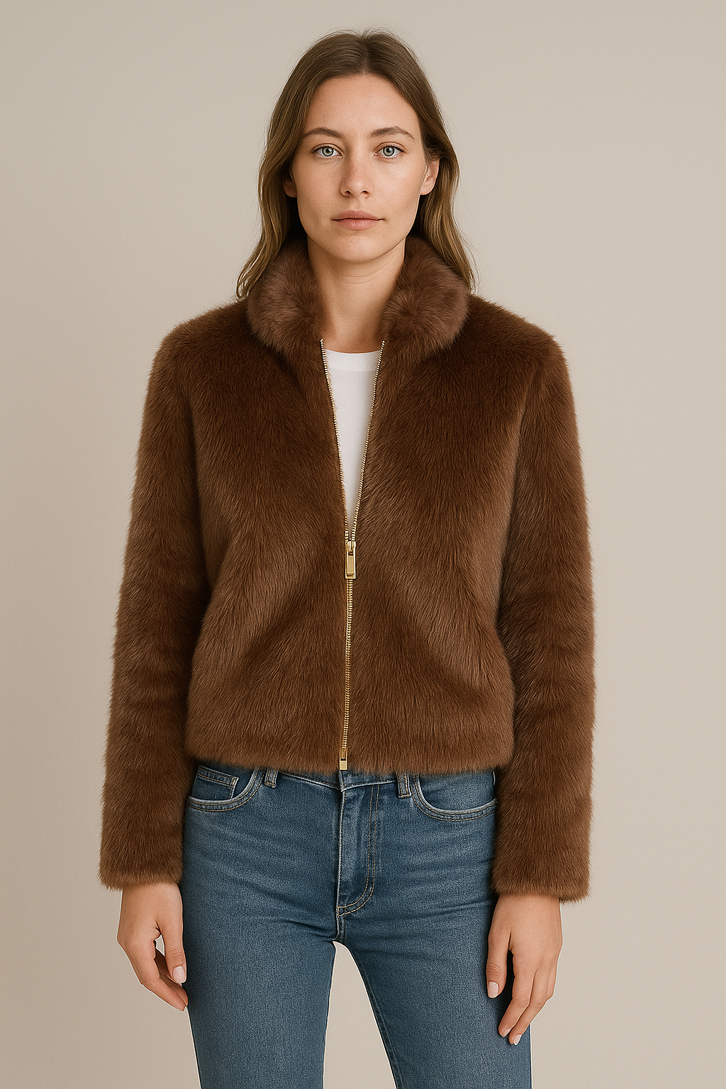 Nancy Elegant Faux Fur Jacket
