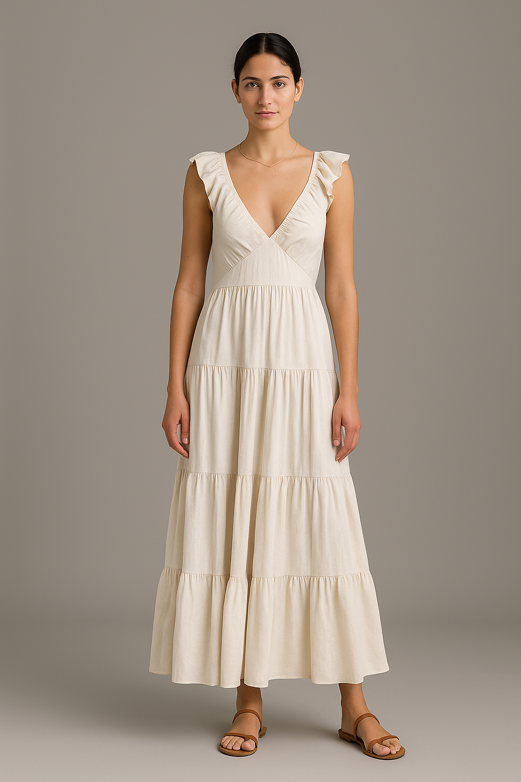 Macy Ruffle Maxi Dress