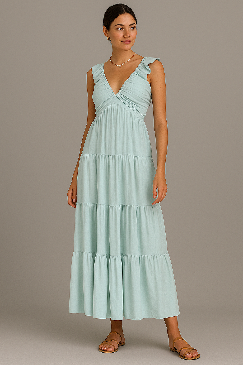 Macy Ruffle Maxi Dress