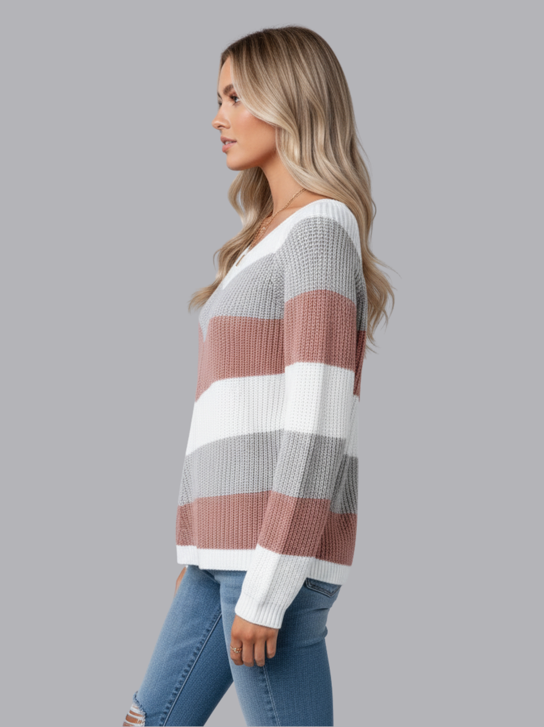 Colorful Cosy Knitted Sweater