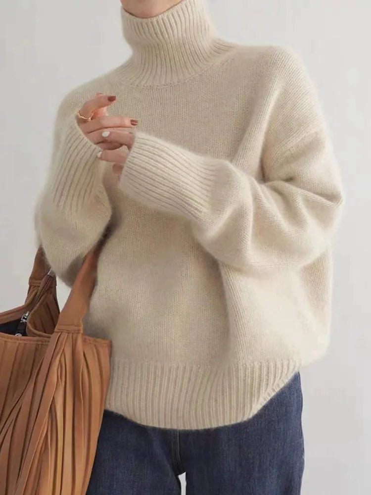 Classic Soft Knit Turtleneck Sweater