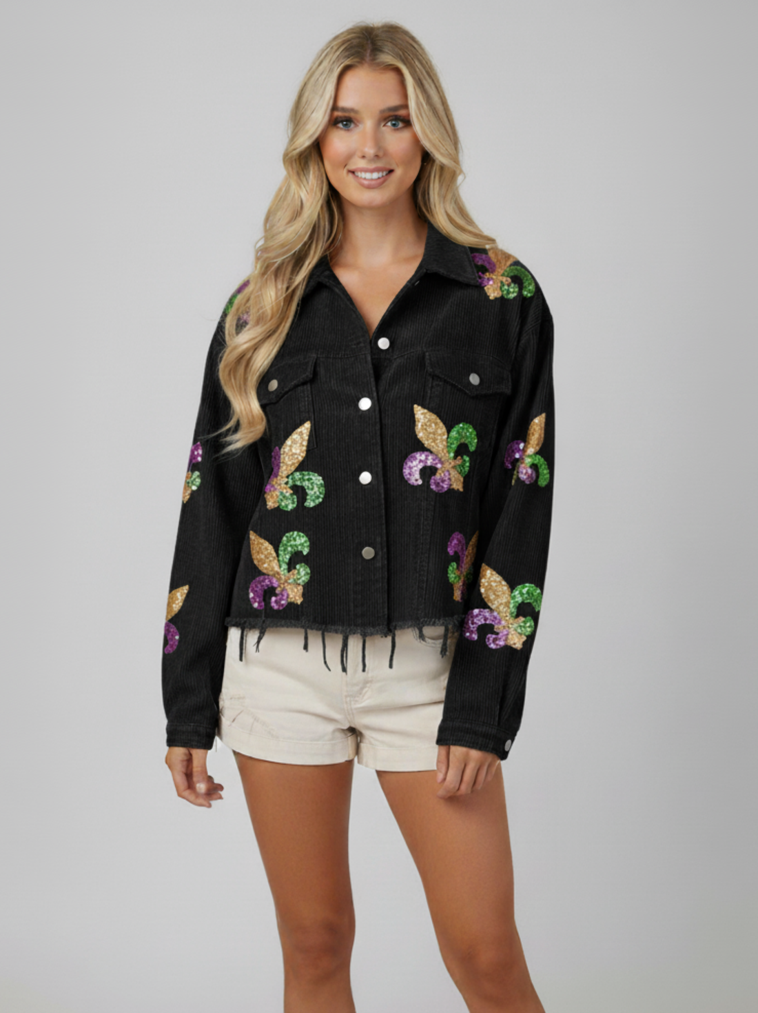 Juliette Corduroy Sequin Jacket