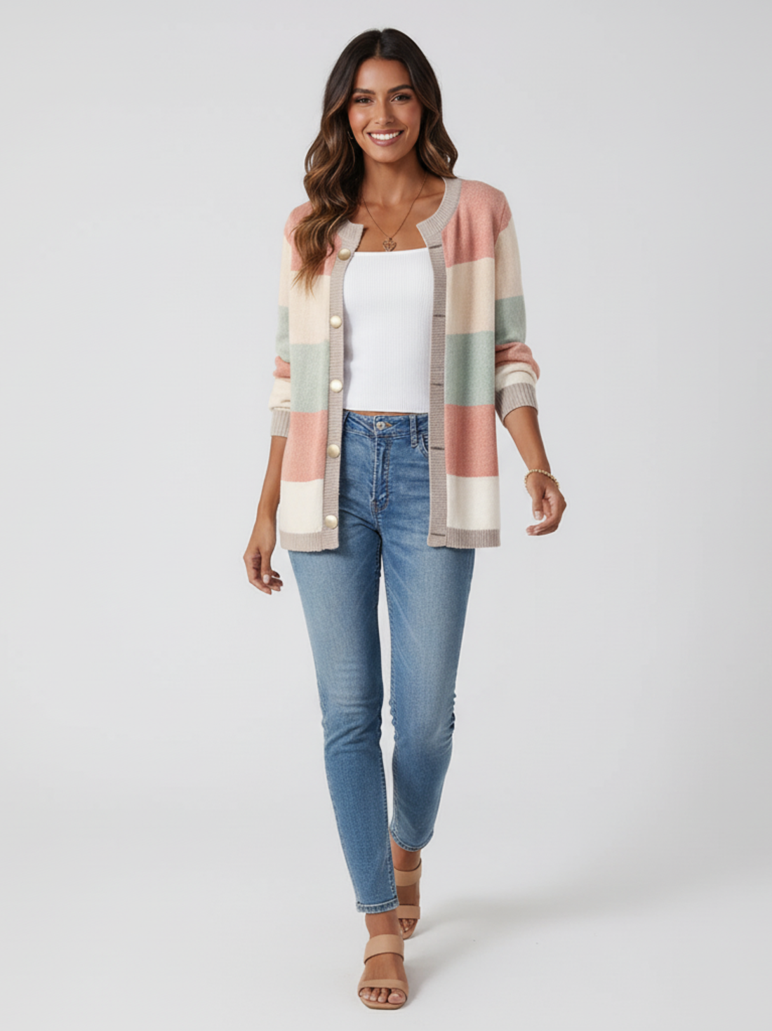 Julia Striped Cardigan