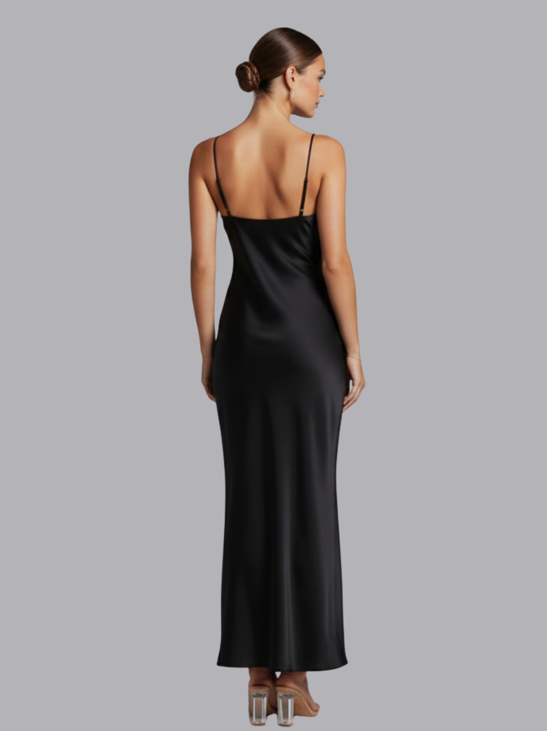 Cowl Neck Satin Slip Dress