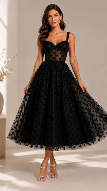 The Midnight Dots Tulle Dress