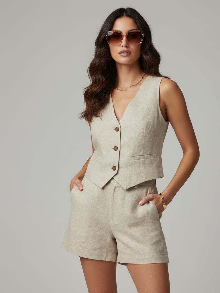 Penny Linen Two Piece Set