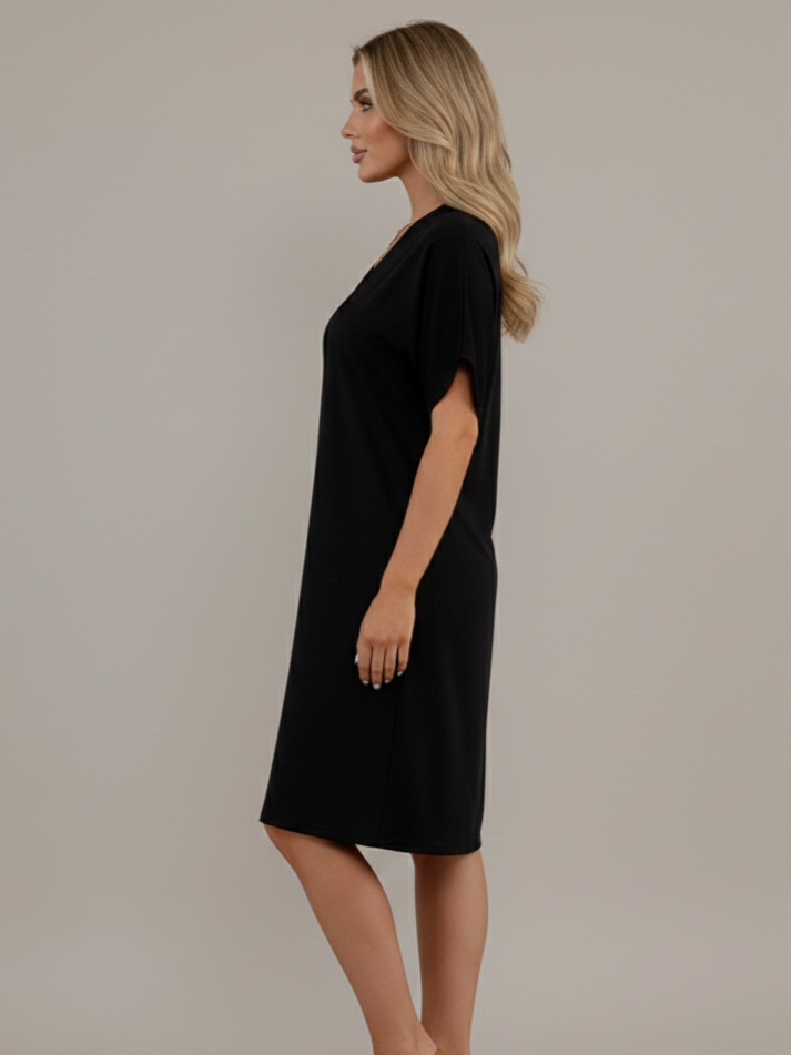 Clarissa V-neck casual Dress