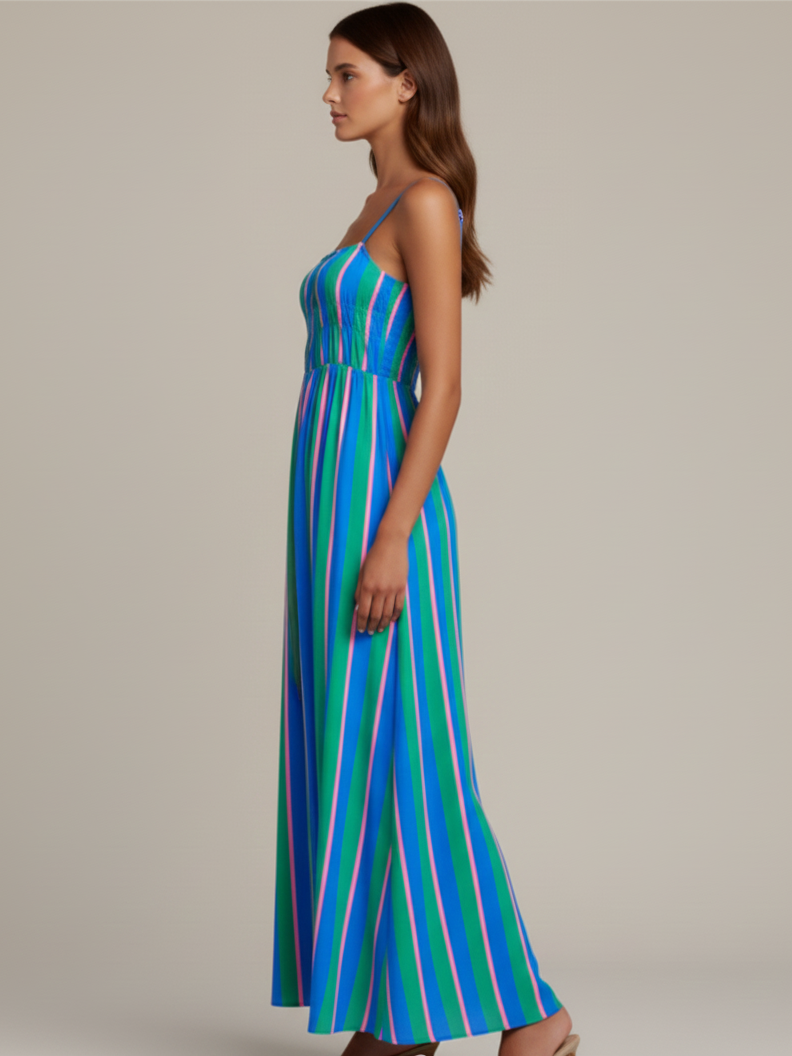 Coastal Breeze Peppermint Stripe Dress