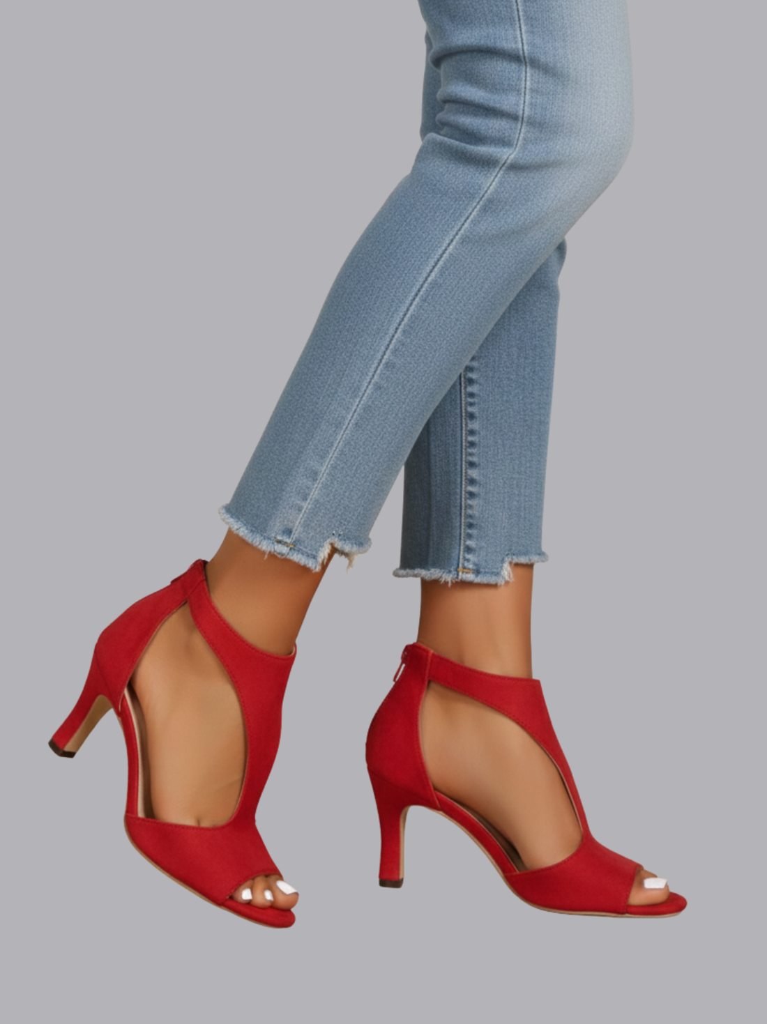 Ora Open Toe Heels