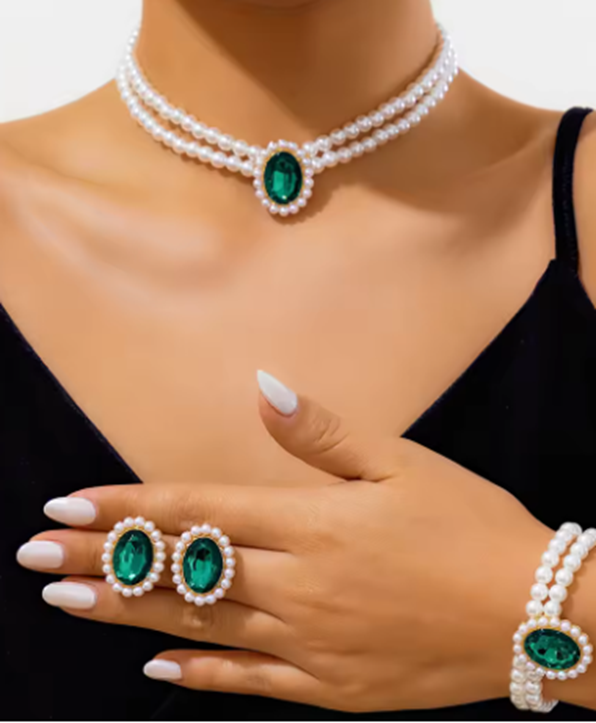 Light Luxury Pearl & Turquoise Set