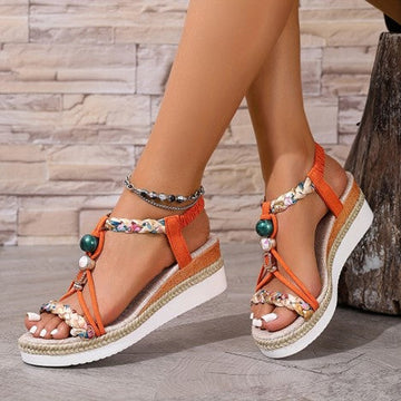 Braided Platform Summer Sandals
