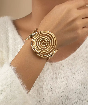 Vintage Geometric Metal Bracelet