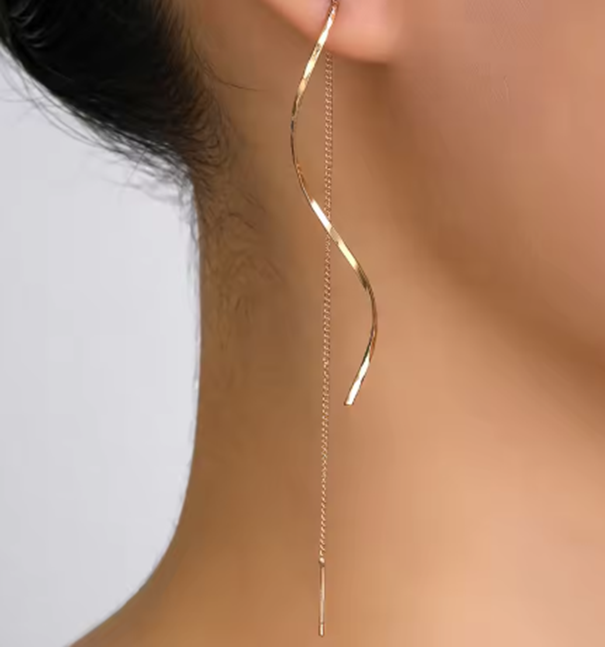 Whisper Chain Threader Earrings