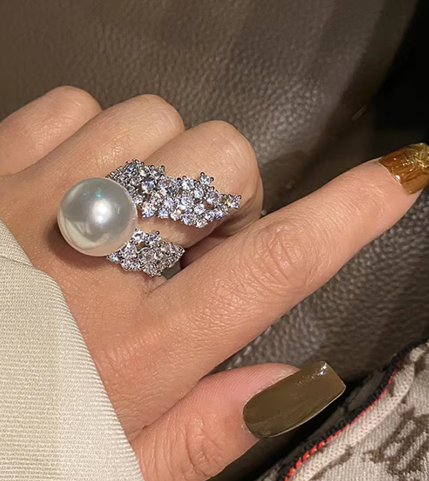 Grace Pearl Zirconia Ring