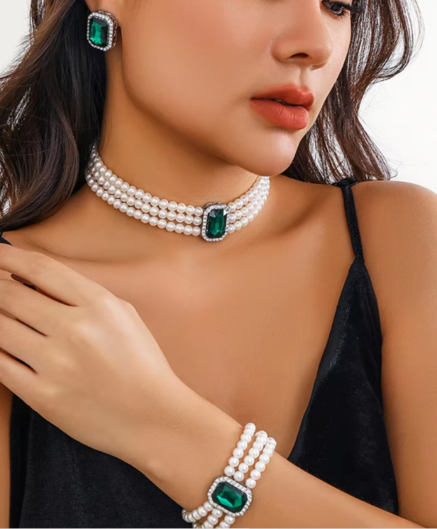 Light Luxury Pearl & Turquoise Set