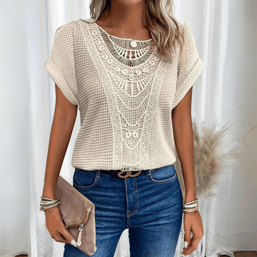 Embroidered Casual Summer Top