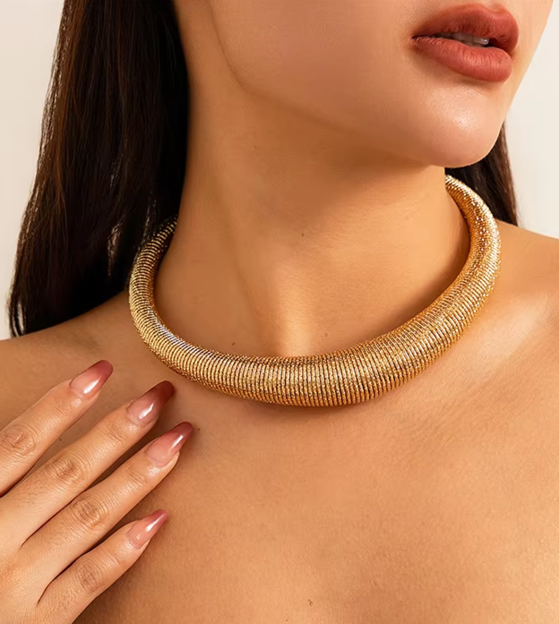 Bold Torques Statement Necklace