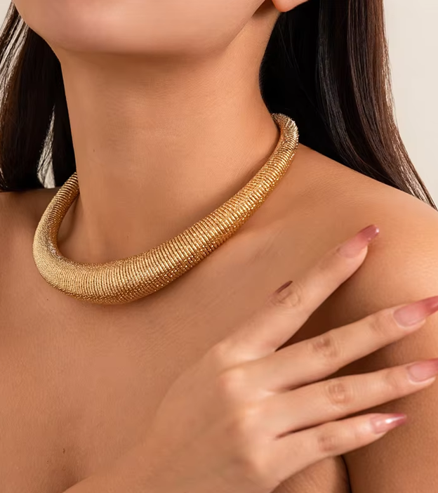 Bold Torques Statement Necklace