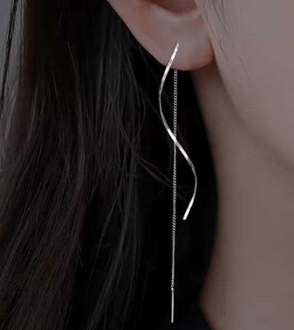 Whisper Chain Threader Earrings