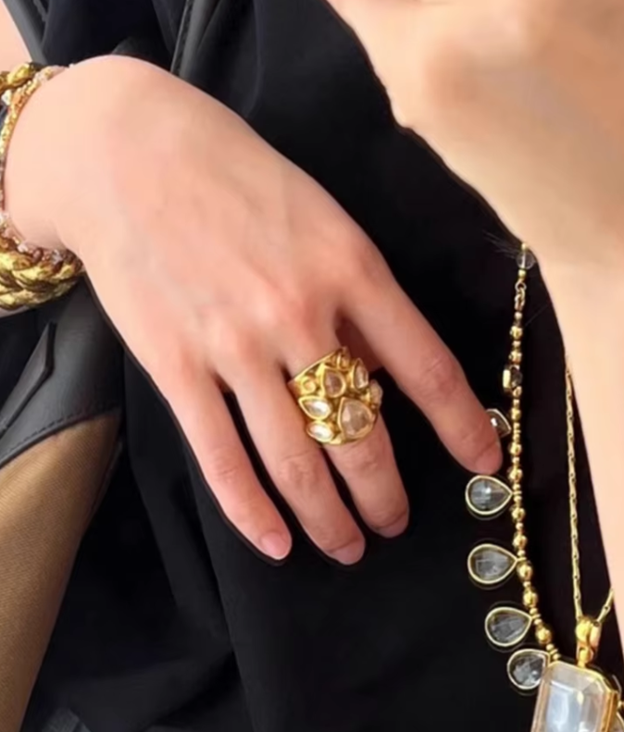 Lucent Crystal Open Ring