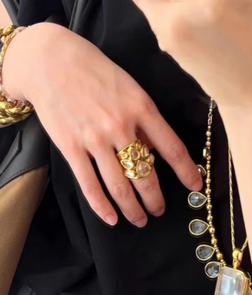 Lucent Crystal Open Ring