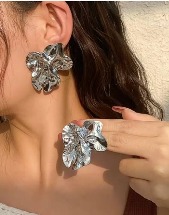 Sculptural Statement Stud Earrings