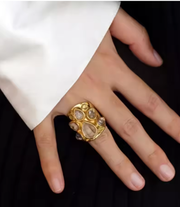 Lucent Crystal Open Ring