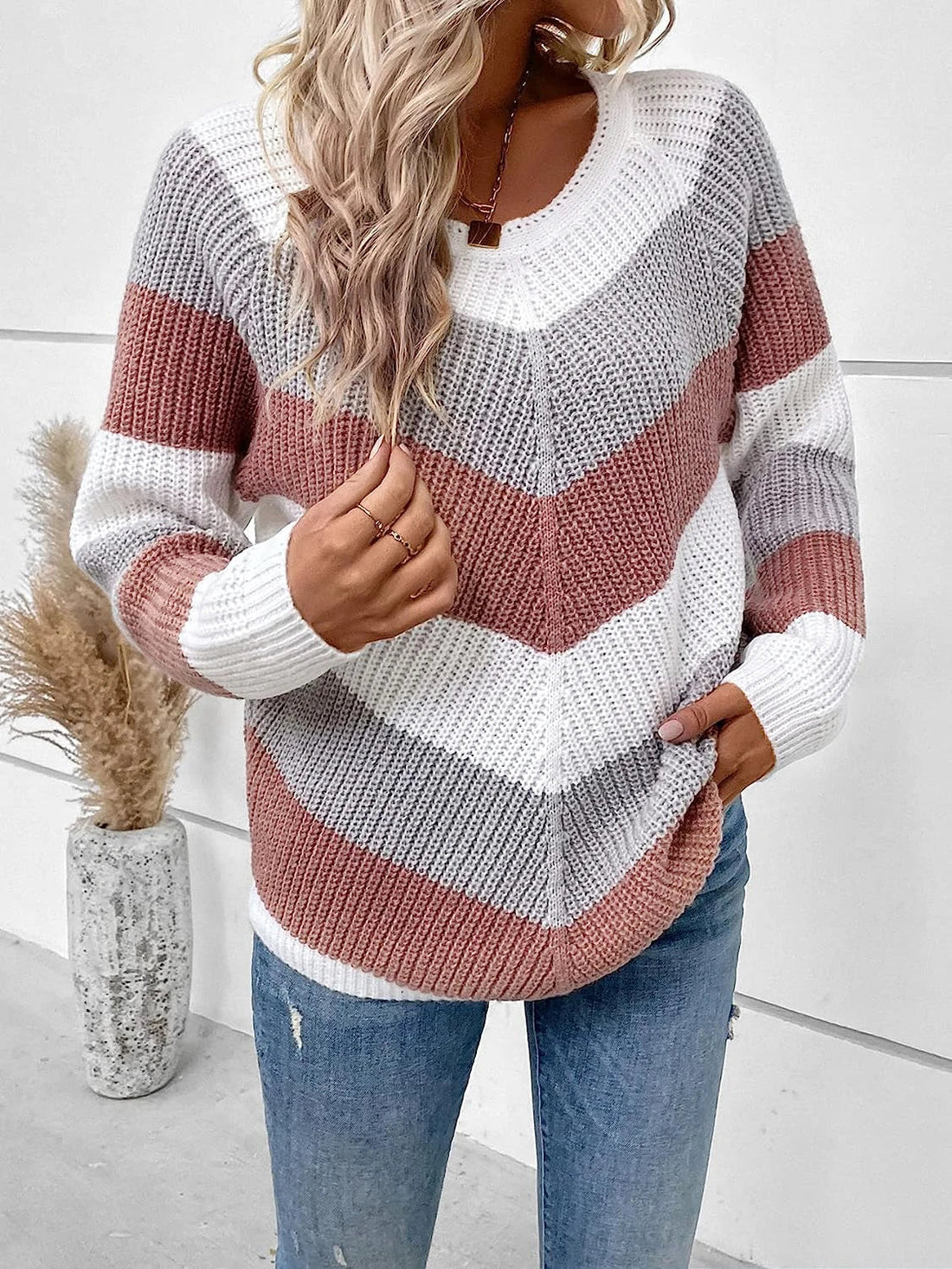 Colorful Cosy Knitted Sweater
