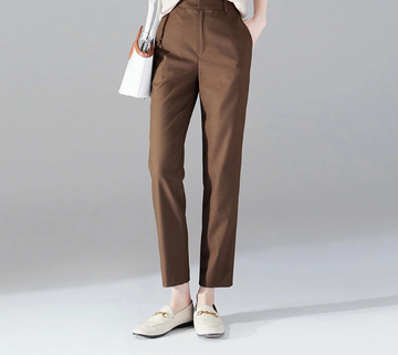 High Waist Pleated Front Trousers