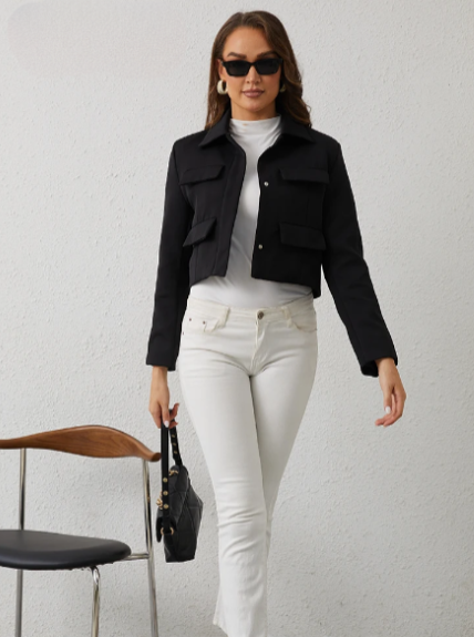 Structured Pocket Utility Jacket