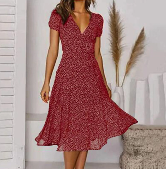 Clarissa Polka Dress