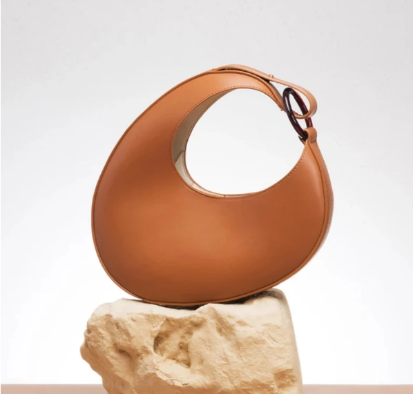 Sculpted Crescent Shoulder Bag