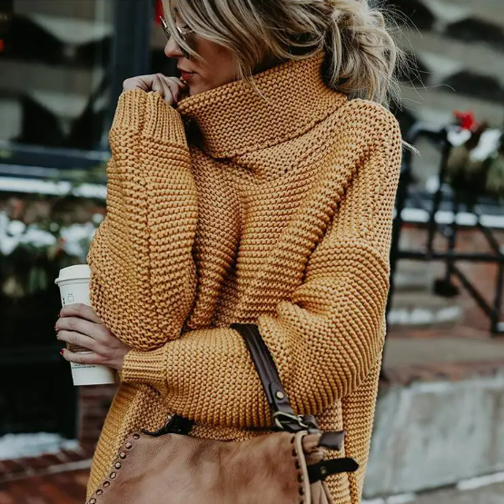 Cozy Knitted Turtleneck Sweater