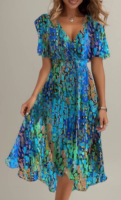 Victoria Elegant Short sleeve Dress