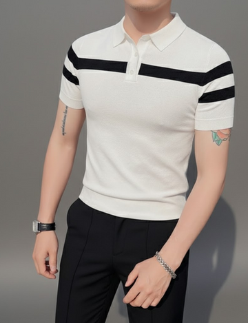 Troy Slim Knitted Polo Shirt