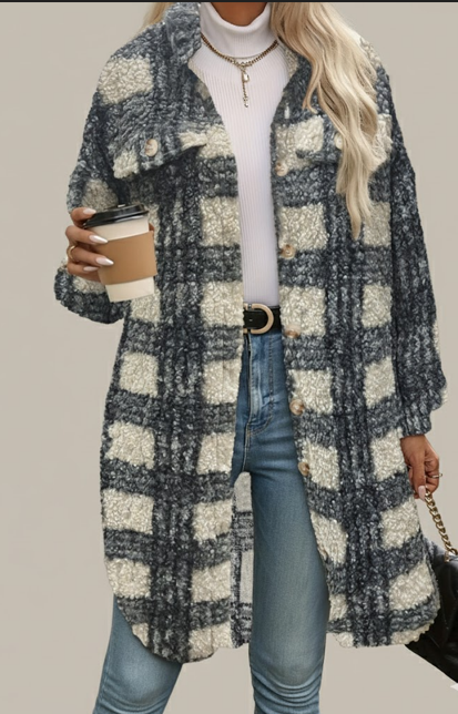 Ysabelle Plaid Jacket